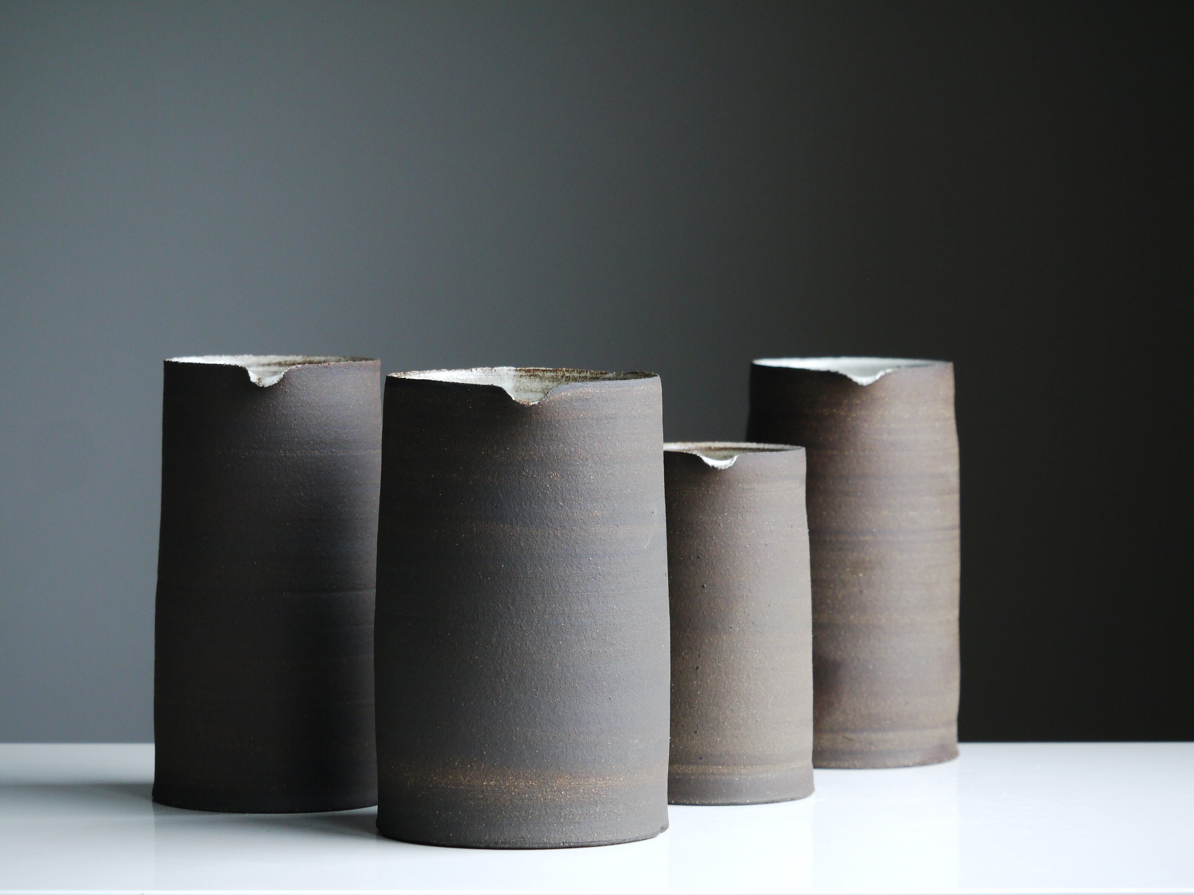 Side-lit vases