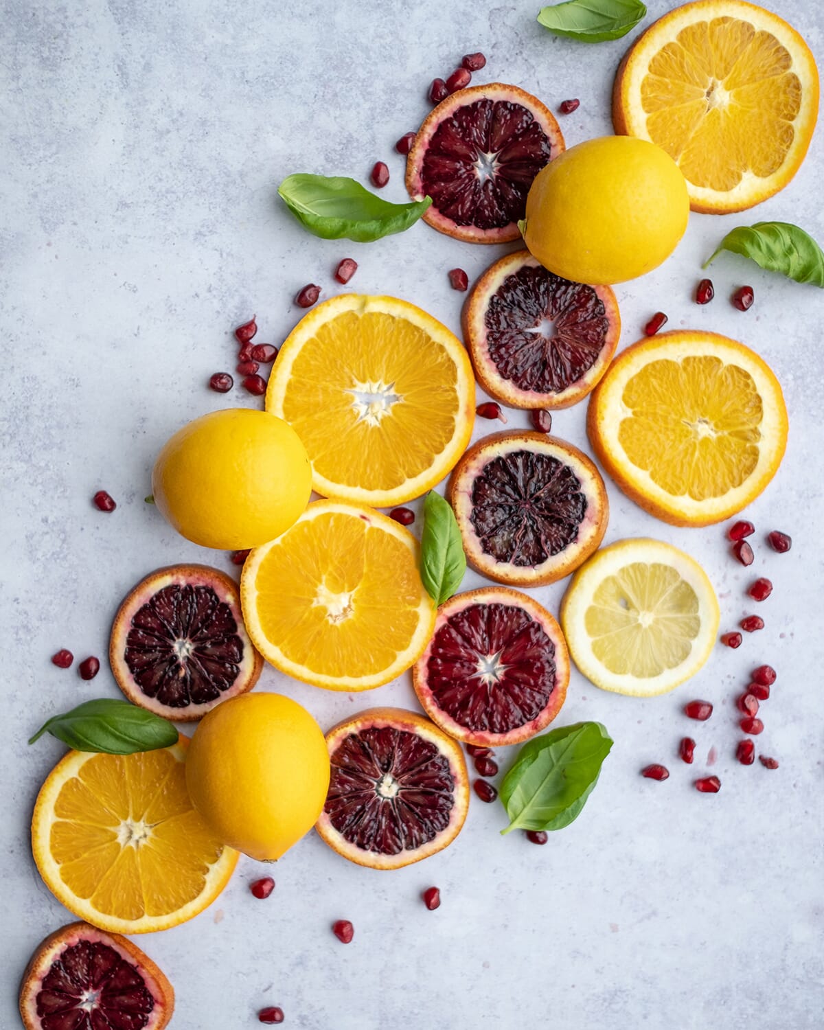 Different types of fruit can also make interesting collages!
