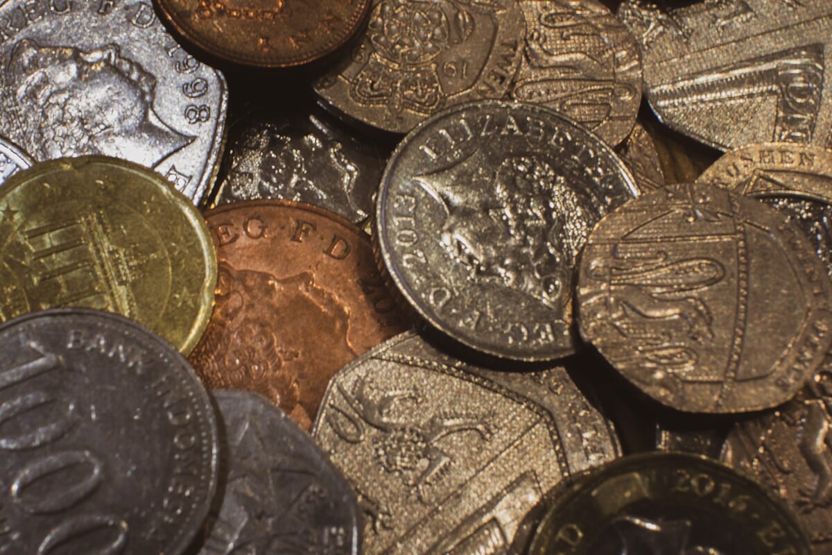 coins indoor macro photography