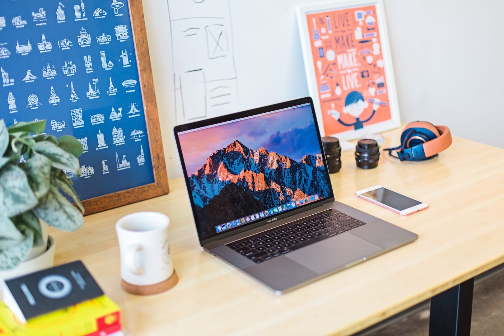 Prints and posters can really help with motivation and boosting your spirits.