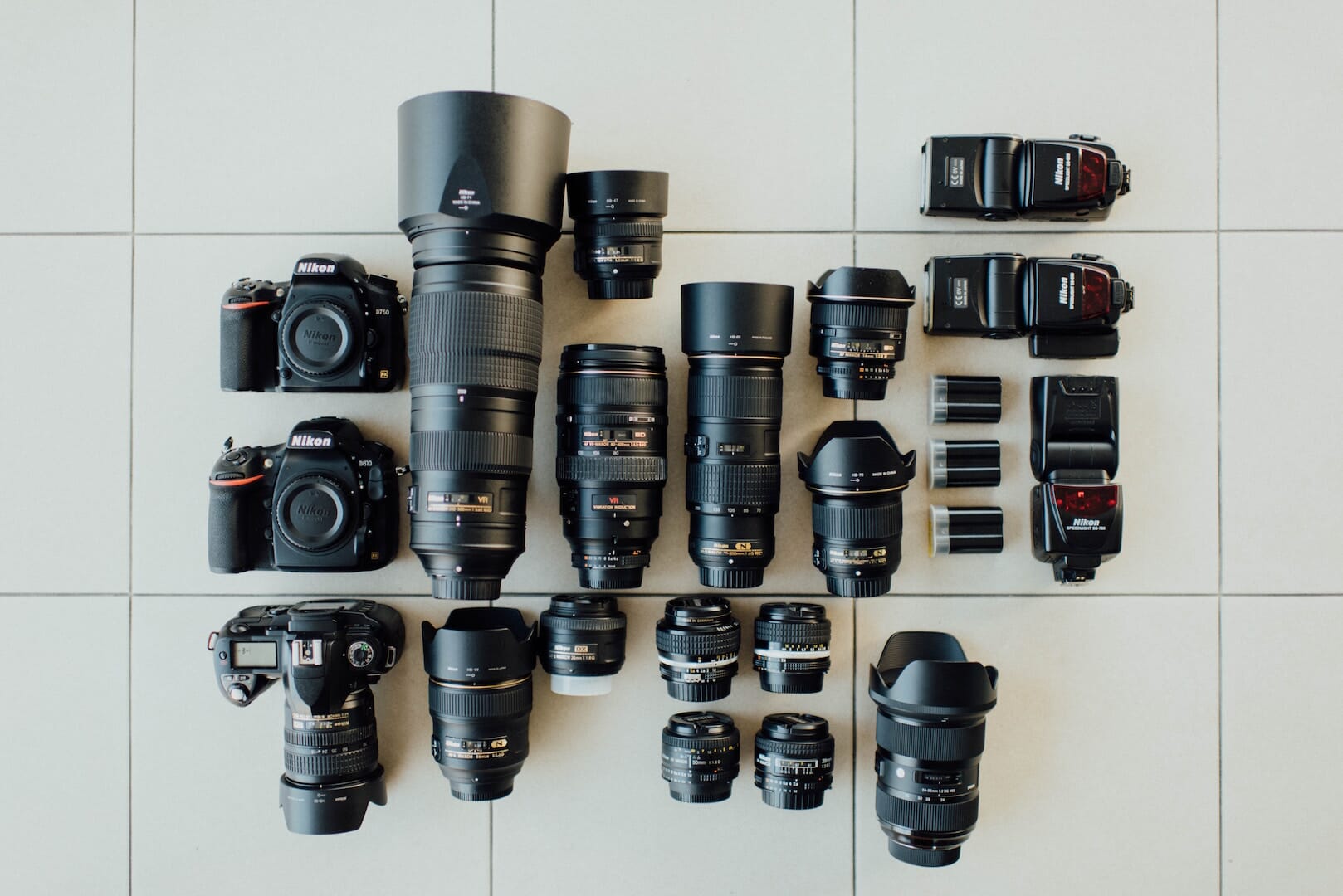 Store your lenses in an open space or on shelves