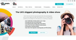 The Photography Show is a popular event in the UK