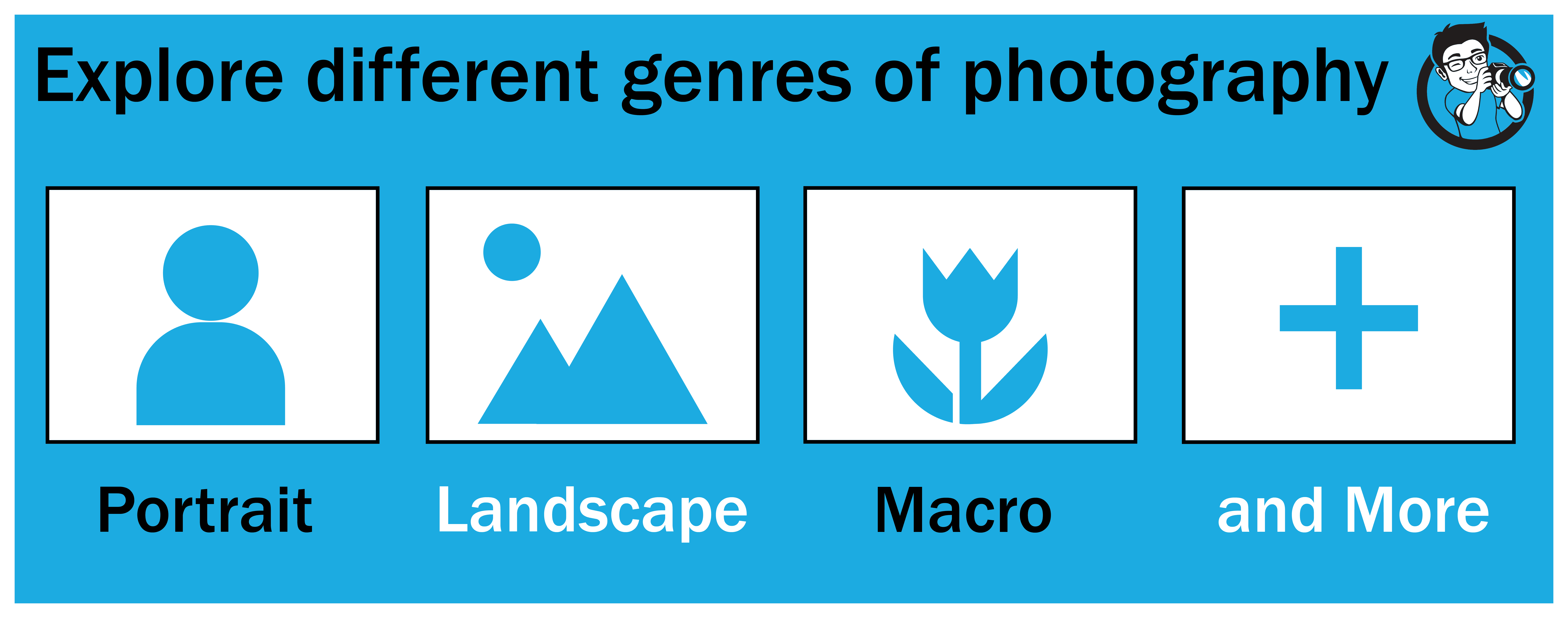 Your child may take to one genre of photography. While this is great, it's also important to encourage kids to explore different genres too. 