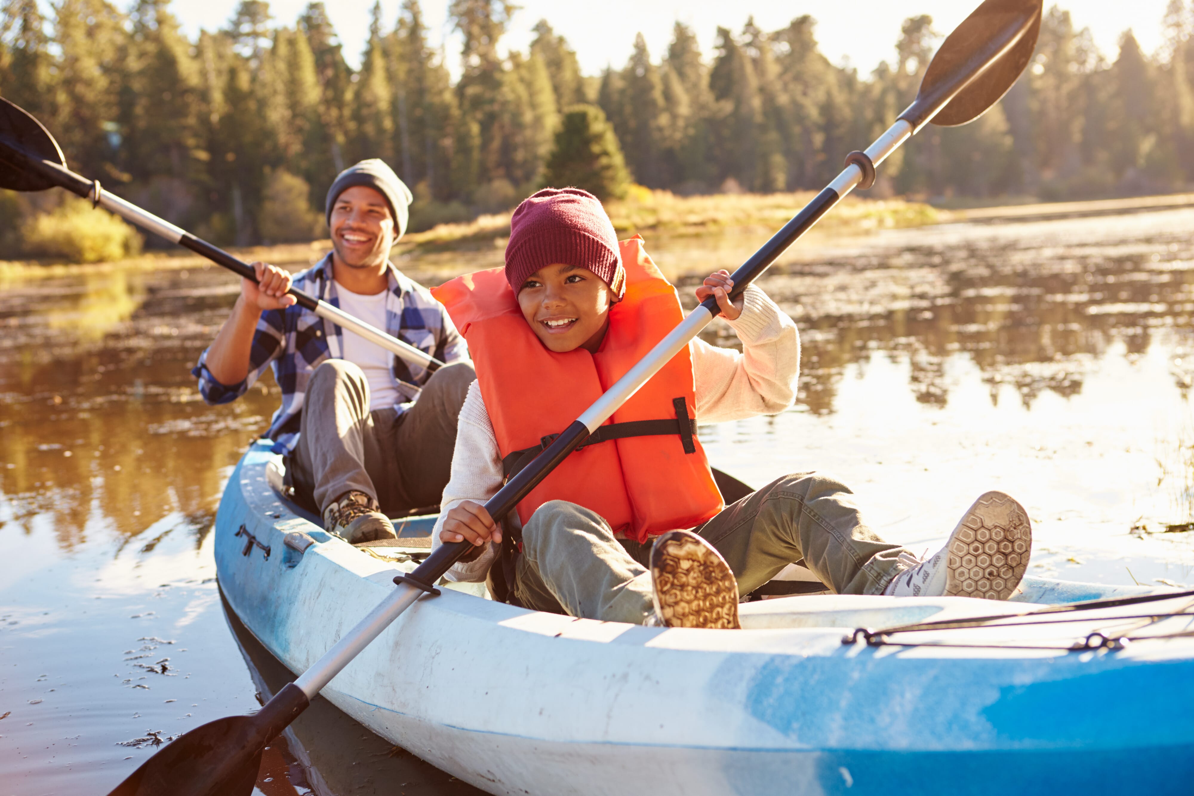 You can also capture action shots with a hint of fall.