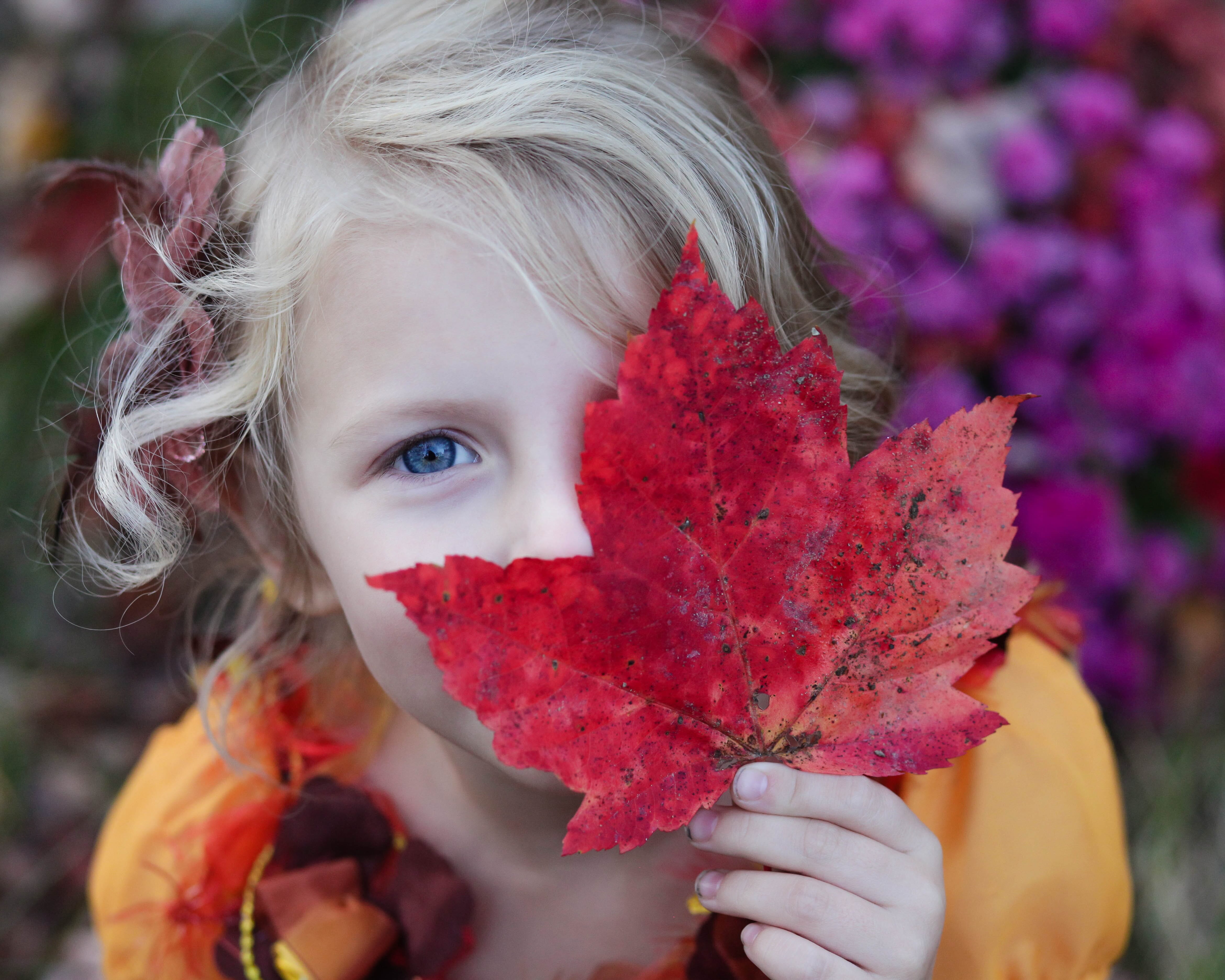 Adding autumnal features to your portraits can create colorful masterpieces.