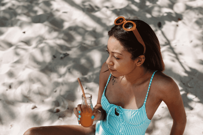 taking photography on the beach
