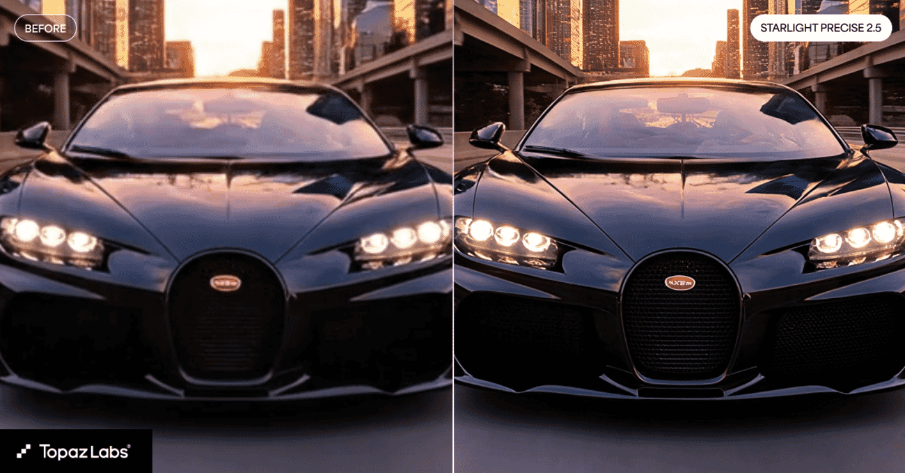 Starlight 2.5 face enhancement on archival footage