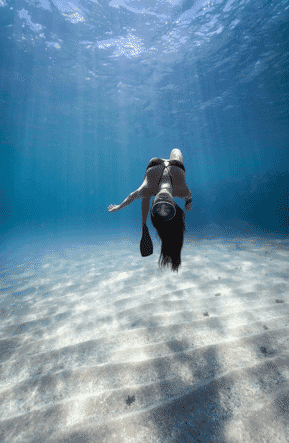 underwater photoshoot