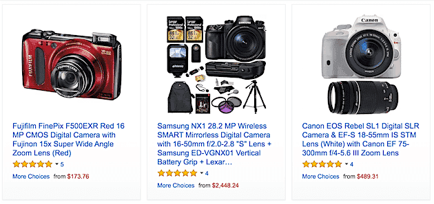 Amazon Warehouse Deals for Camera Gear