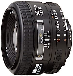 Nikon AF FX NIKKOR 50mm f/1.4D Fixed Zoom Lens with Auto Focus for Nikon DSLR Cameras