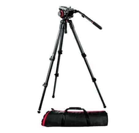 Manfrotto 504HD,535K Video Tripod Kit with 504HD Head and 535 Carbon Fiber Tripod (Black)