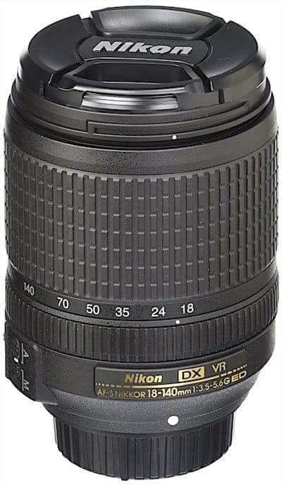 Nikon AF-S DX NIKKOR 18-140mm f:3.5-5.6G ED Vibration Reduction Zoom Lens with Auto Focus