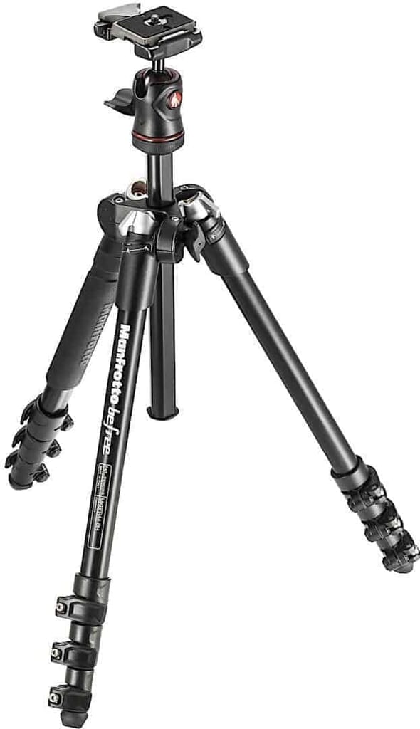 Best Tripod Under $200: Manfrotto MKBFRA4-BH BeFree Compact Aluminium Travel Tripod