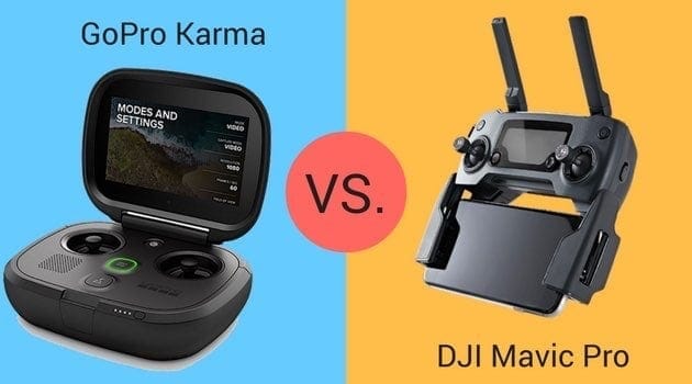 GoPro Karma vs. DJI Mavic Controllers