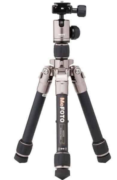 MeFOTO Aluminum Daytrip Travel Tripod Kit - Titanium (A0320Q00T)