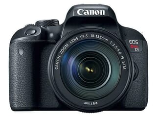 Canon Rebel T7i with 18-55mm kit lens