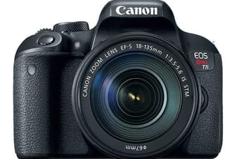 Canon Rebel T7i with 18-55mm kit lens