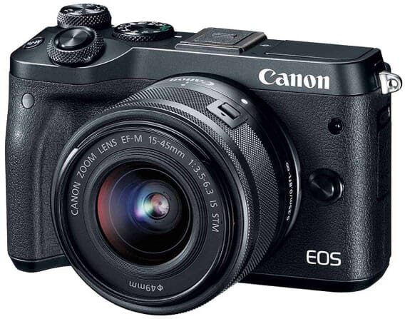 Canon EOS M6 (Black) EF-M 15-45mm f/3.5-6.3 IS STM Lens Kit