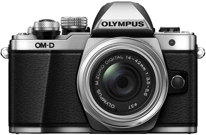 Olympus OM-D E-M10 Mark II Mirrorless Digital Camera with 14-42mm II R Lens (Silver)
