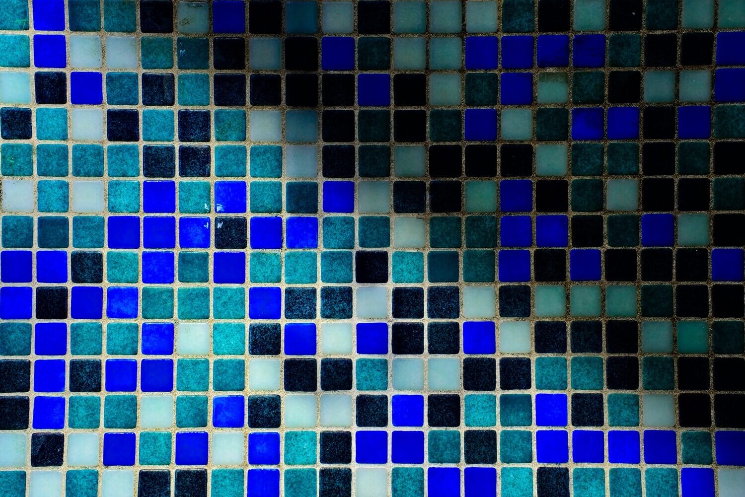 Tiles looking like digital pixels.