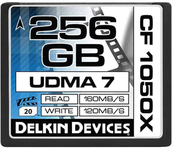Compact Flash Card Delkin 256GB Compact Flash Card (Amazing CF Card)