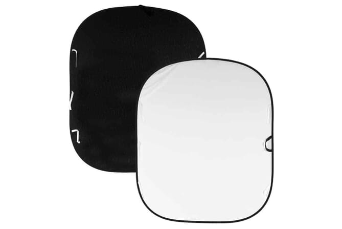 portable black and white reversible backgroud