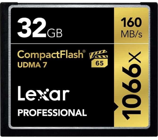 Compact Flash Card Lexar 32 GB CF Card - one of the best Compact Flash Cards