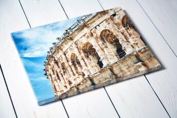 Canvas print of architecture of Nimes City, France