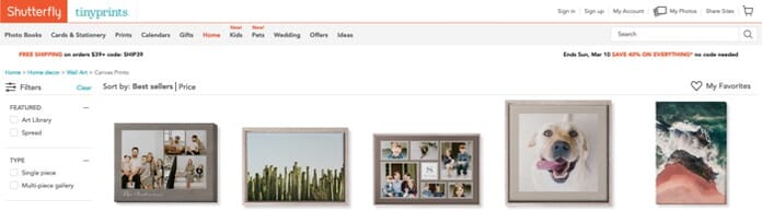 Shutterfly - another great printing service