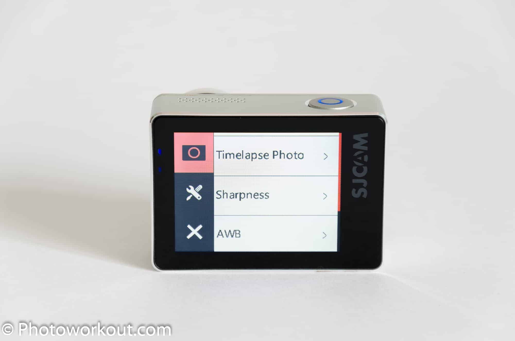 SJ7 Star time-lapse photo menu