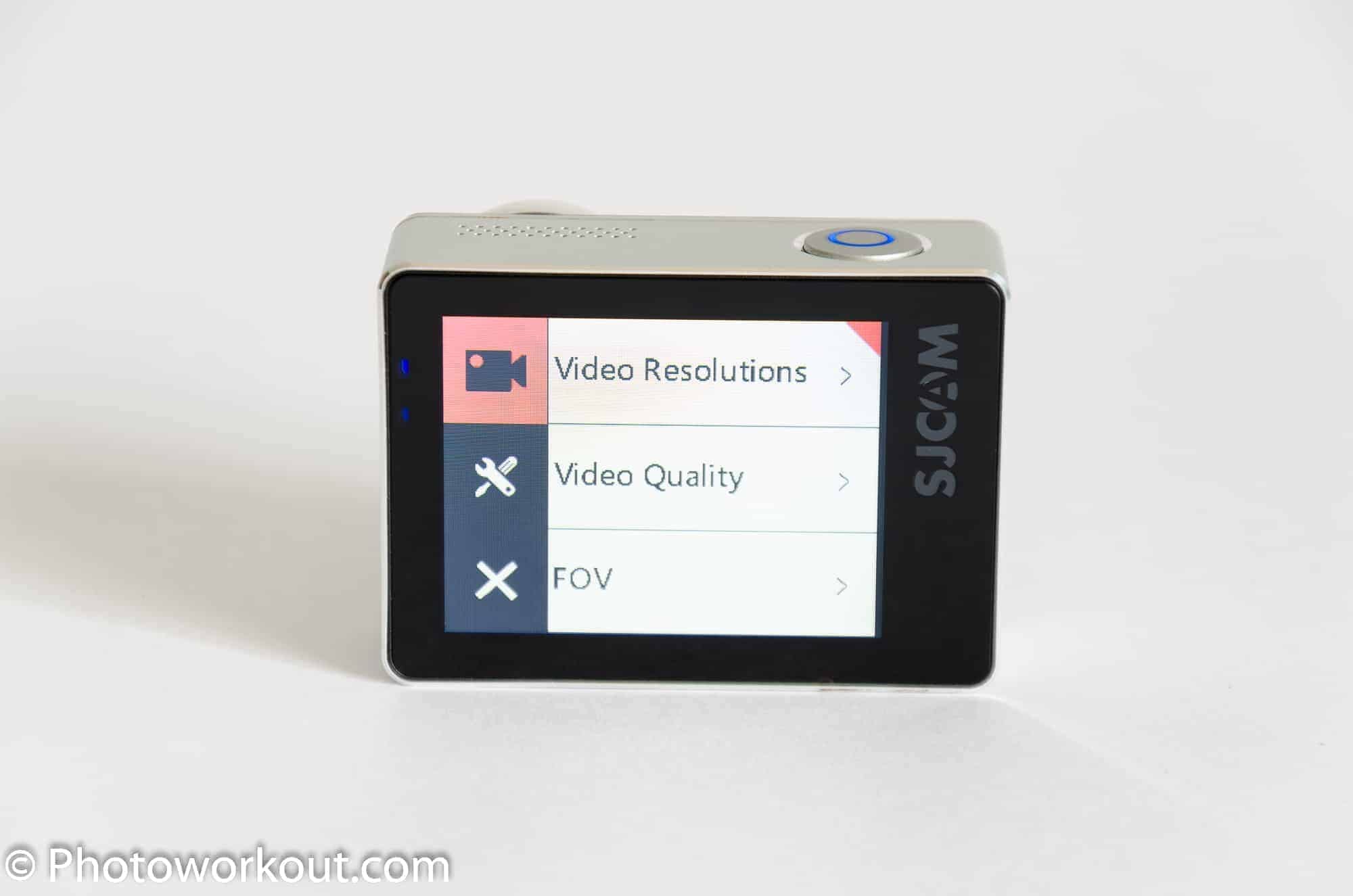 Video Resolution option on the SJ7 Star