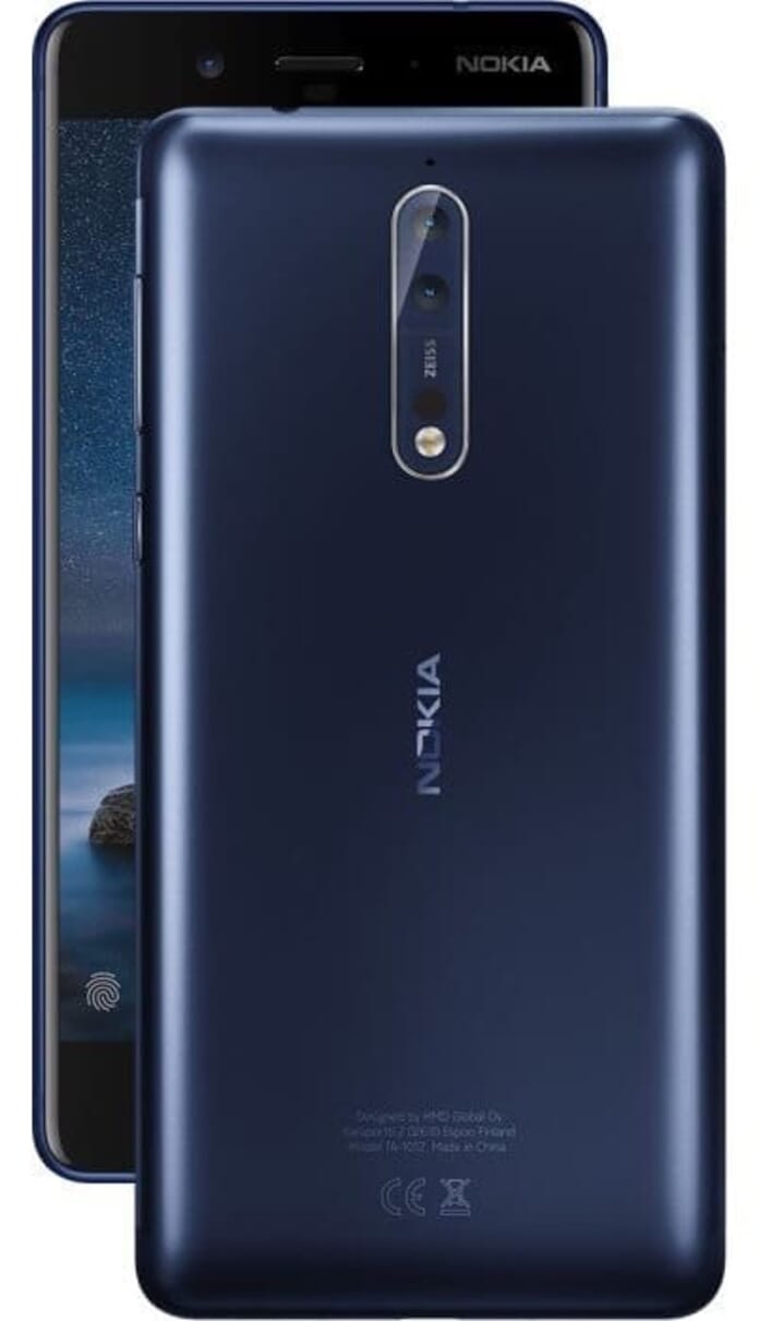 Nokia 8 TA-1052 64GB Tempered Blue, Dual Sim, 5.4", 4GB RAM