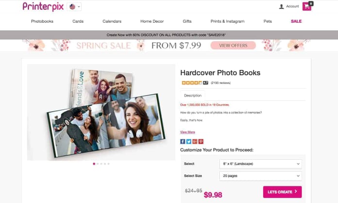 PrinterPix.com Hardcover Photo Books under $10!