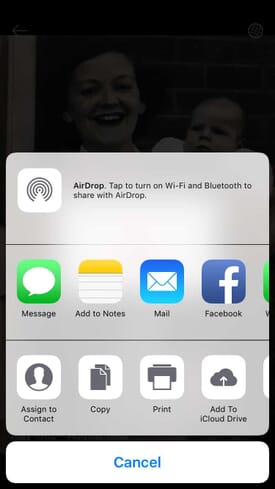 Sharing your scanned photos with the Photomyne app