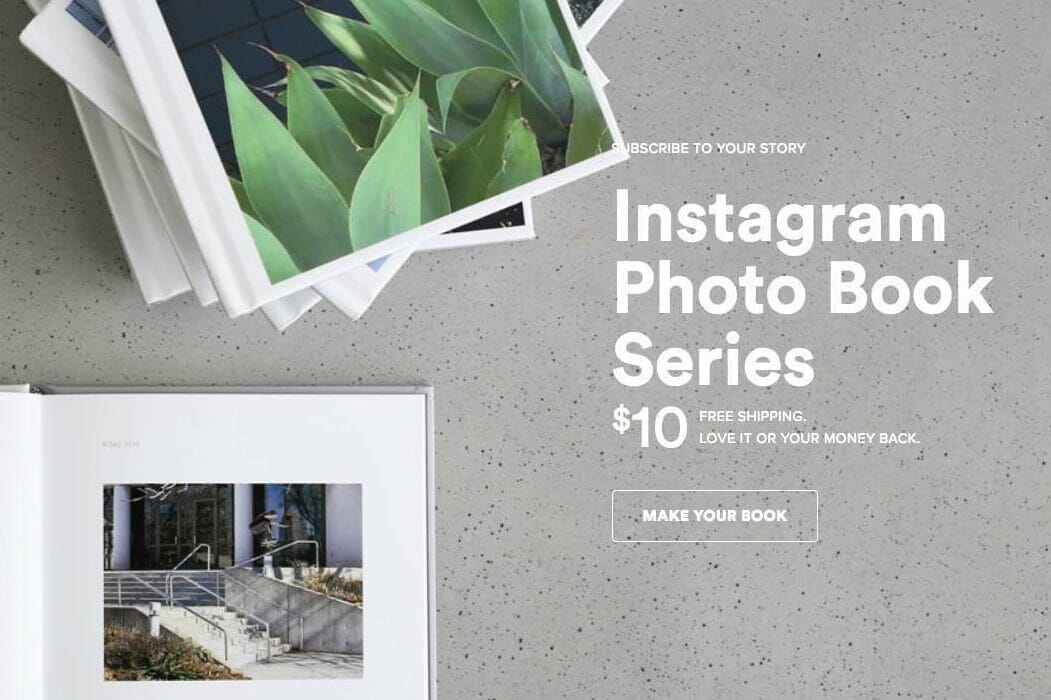 Automatic Instagram Photo Book by Chatbooks (Fast and Easy) Website Screenshot