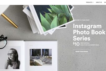 Automatic Instagram Photo Book by Chatbooks (Fast and Easy) Website Screenshot