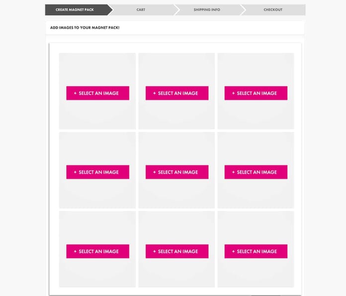 CanvasPop Magnet Creation Page