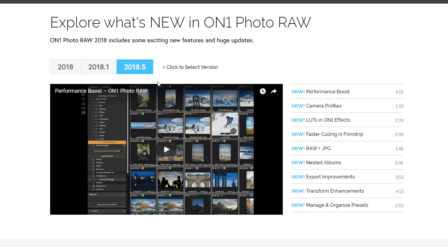 On1 Photo Raw photo organization tool for Windows