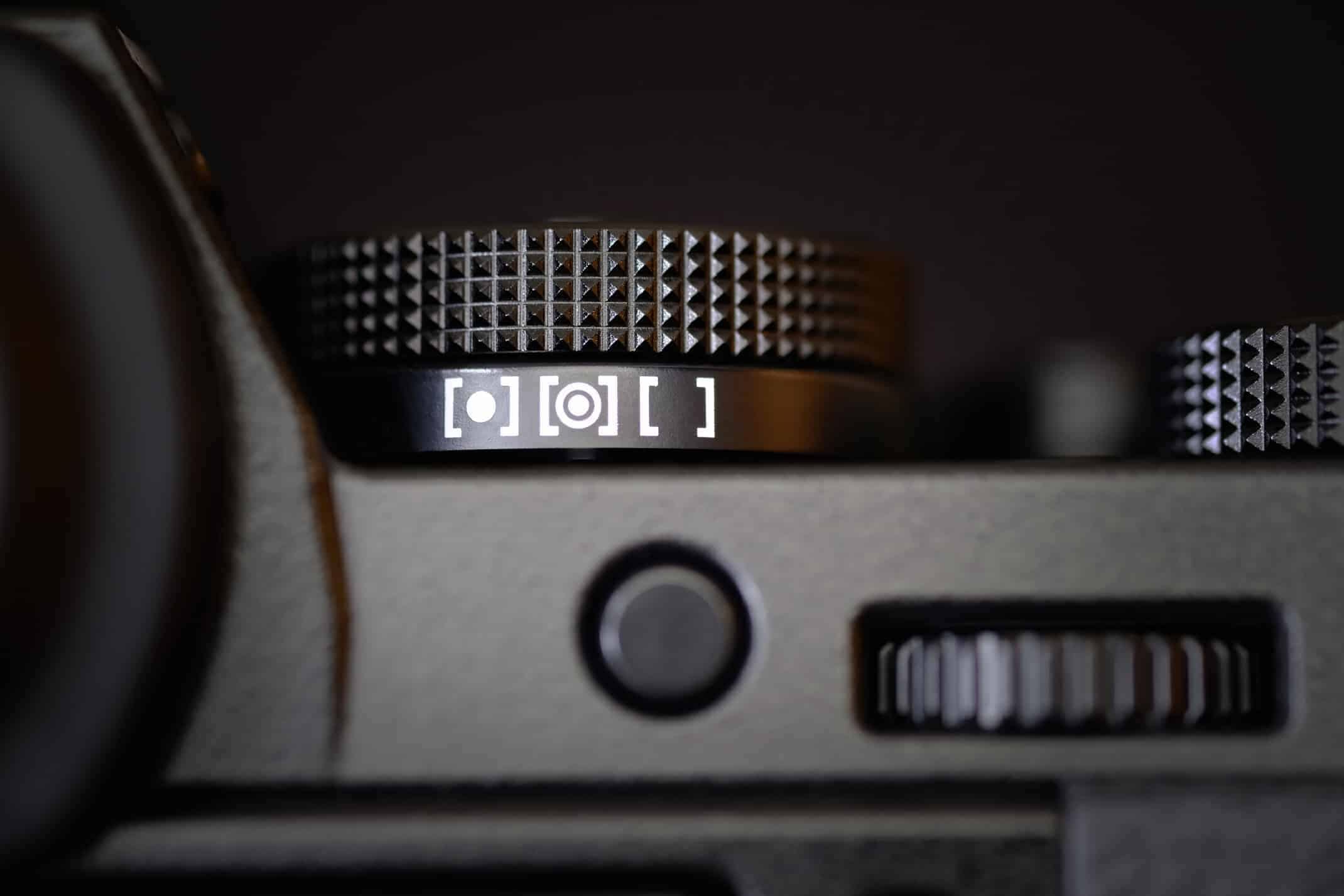Metering Modes Dial on a Digital Camera
