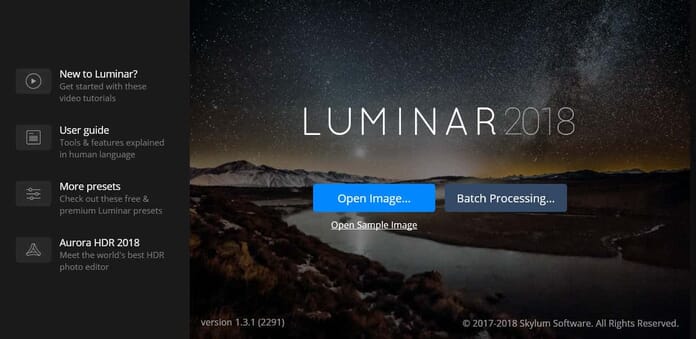Luminar batch processing