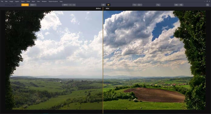 HDR photo editor sample