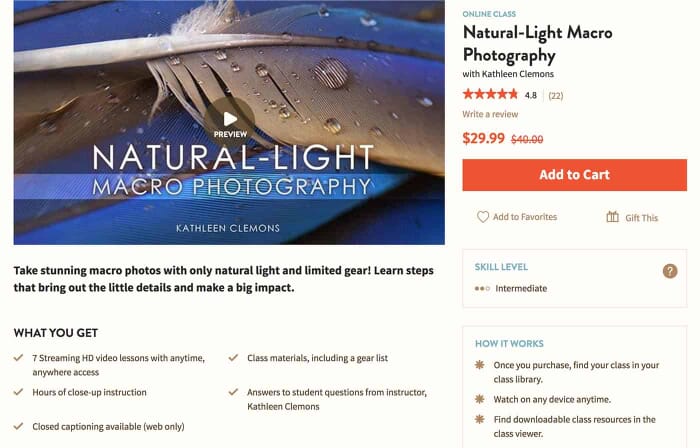 Craftsy online photography classes
