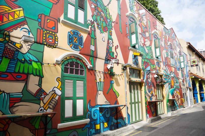 Graffiti in Haji Lane Singapore