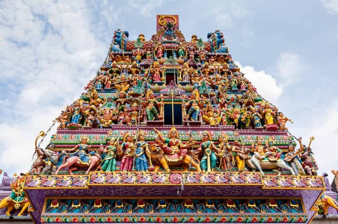 Sri Veeramakaliamman Temple in Little India, Singapore