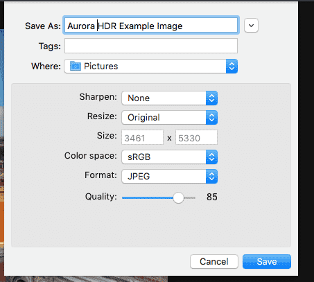 edit photos in aurora hdr pro from lightroom