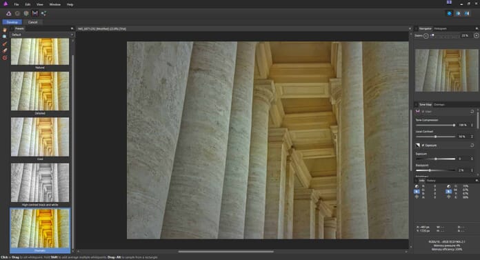 Affinity Photo review - Tone mapping