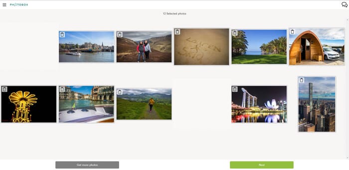 Photobox Valentines Gifts review - Checking photos