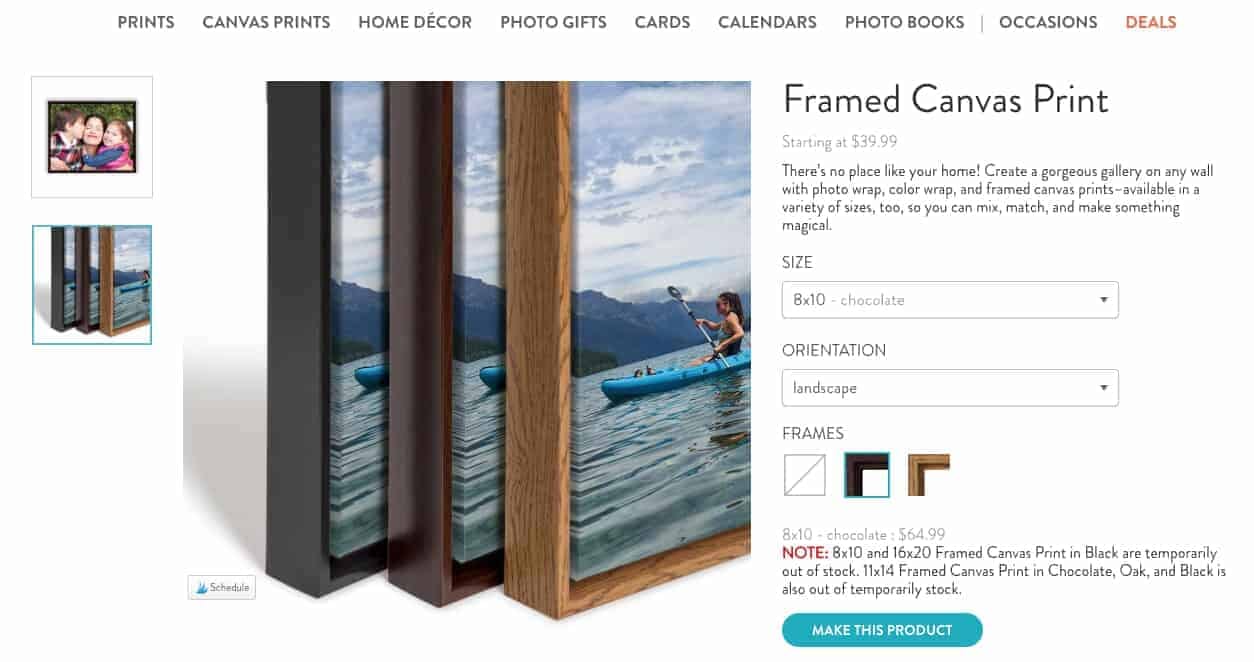 Snapfish Canvas Print Review (Actual Review of a Framed Print)