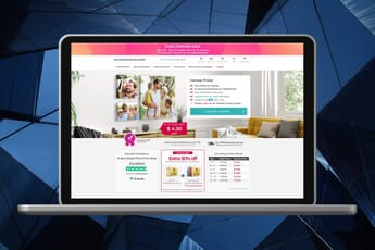 CanvasDiscount.com Website on Laptop