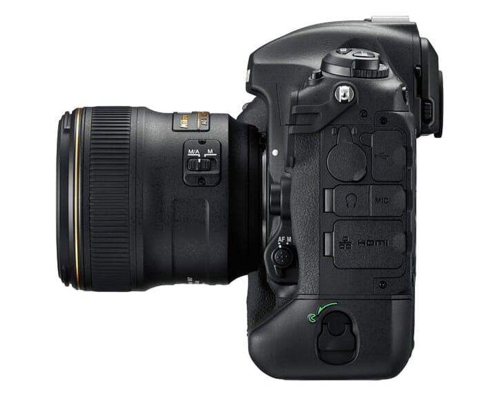 Nikon D5 side view